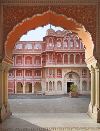 City Palace Jaipur Rajasthan Inde Cour intérieure du City Palace de Jaipur, Rajasthan