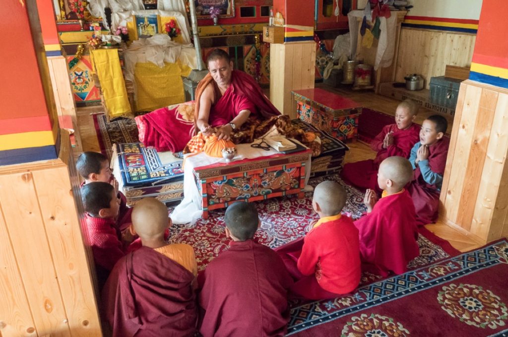 Nonnerie Phagmo Ling de Skyagam au Zanskar, avec école pour jeunes novices et salle de prière