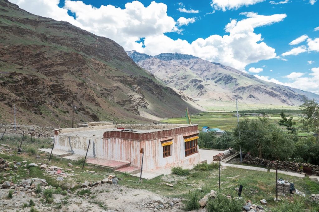 Nonnerie Padma Choling à Manda au Zanskar, récente et abritant quelques moniales bouddhistes