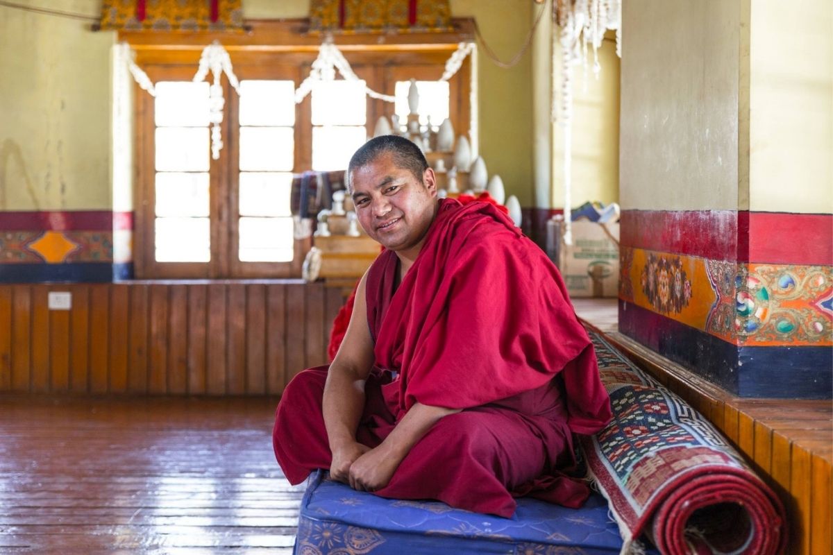 Moine bouddhiste Ladakh 