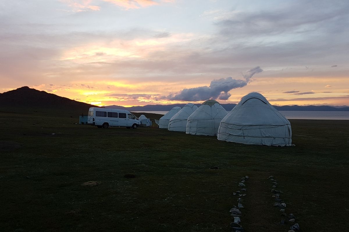 Yourte nomade au Lac Son-Kul, Kirghizistan